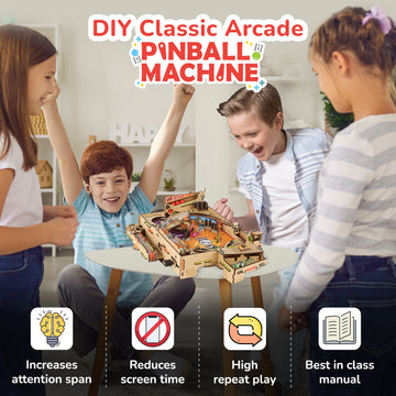 Pinball Machine DIY STEAM Game | DIY STEM Construction Toy