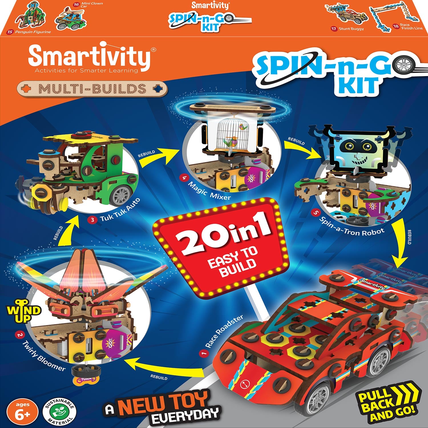 Multi-Builds Spin-n-Go Kit 6-10 years DIY STEM - Main Image