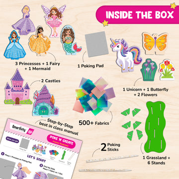 POKE 'N' CREATE - Princess Wonderland  | 4-8 years | DIY CRAFT KIT