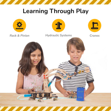 Hydraulic Crane | 8-14 years | DIY STEM Construction Toy