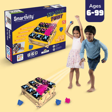 Tic-Tac Twist for 6+ years | Christmas gift for boys and girls | Learn gravity, momentum & game strategy | Full Family Fun - Smartivity