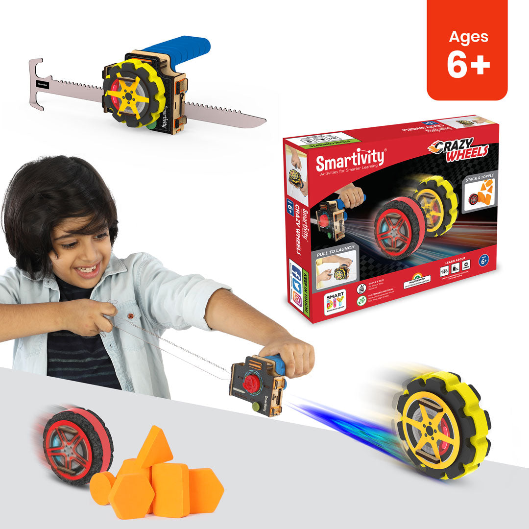 Crazy Wheels 6-10 Years DIY STEM Construction Toy