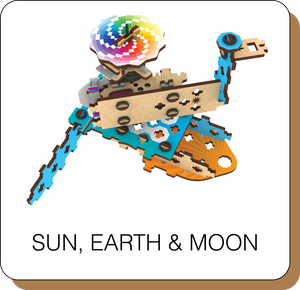 SUN, EARTH & MOON