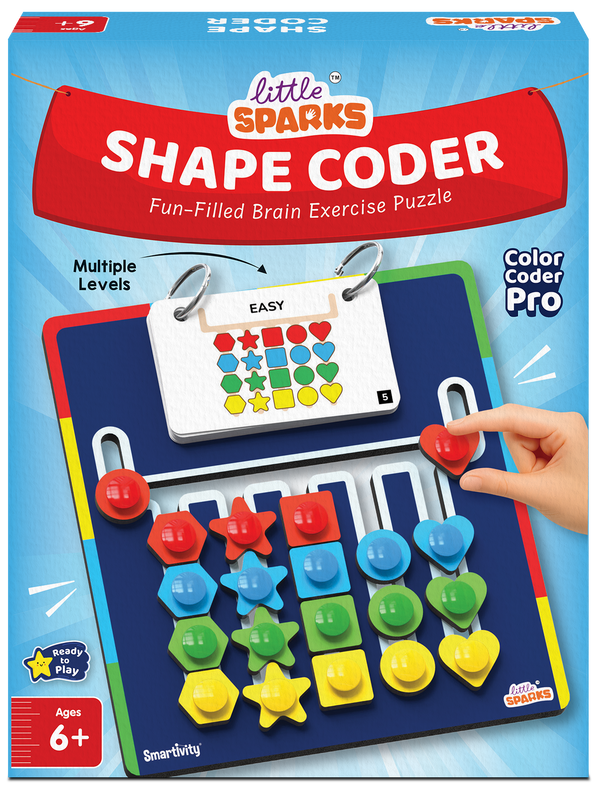 Shape Coder Brain Puzzle | Ages 6-12 years | Travel Friendly