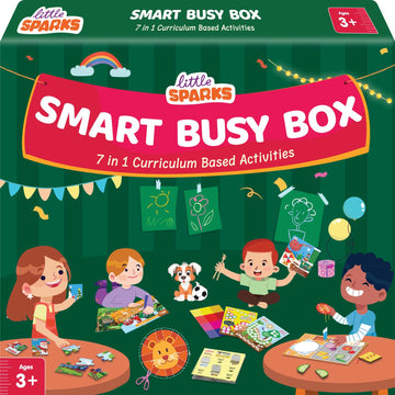 Smart Busy Box|  A Pack of 12 x 1 Units| Do-it-Yourself Activity Kit to Build Foundational Skills| Perfect Gifts for Curious Kids