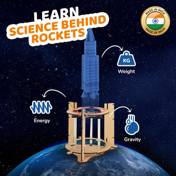 Space Rocket Pack| A Pack of 12 x 1 Units| DIY Construction Toy Kit to Learn Space Science| Best Return Gift for Birthdays