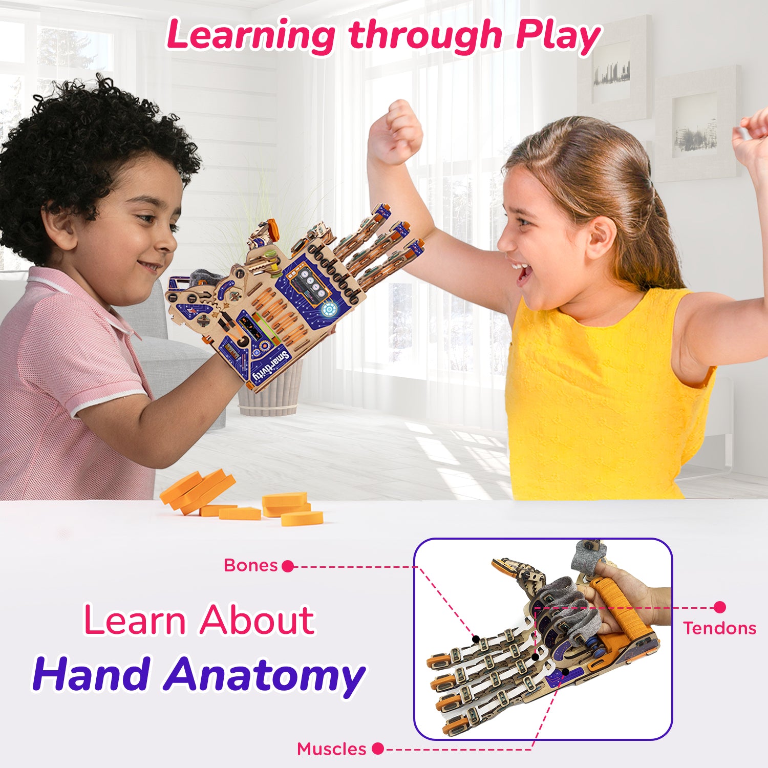 Robotic Mechanical Hand | DIY STEAM Toy For 8-14 Yrs Kids...