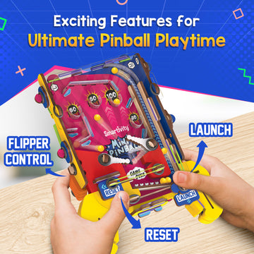 Hand - Held Mini Pinball Game | 6 - 14 years | Screen Free Play