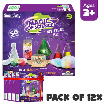 Magic of Science|  A Pack of 12 x 1 Units| Do-it-Yourself Experiment Kit| Perfect Gifts for Curious Kids