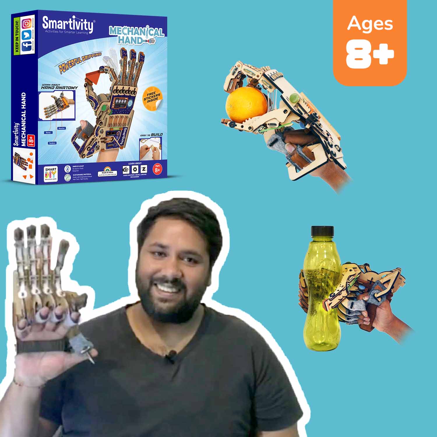 Mechanical Hand | 8-14 years | DIY STEM Construction Toy