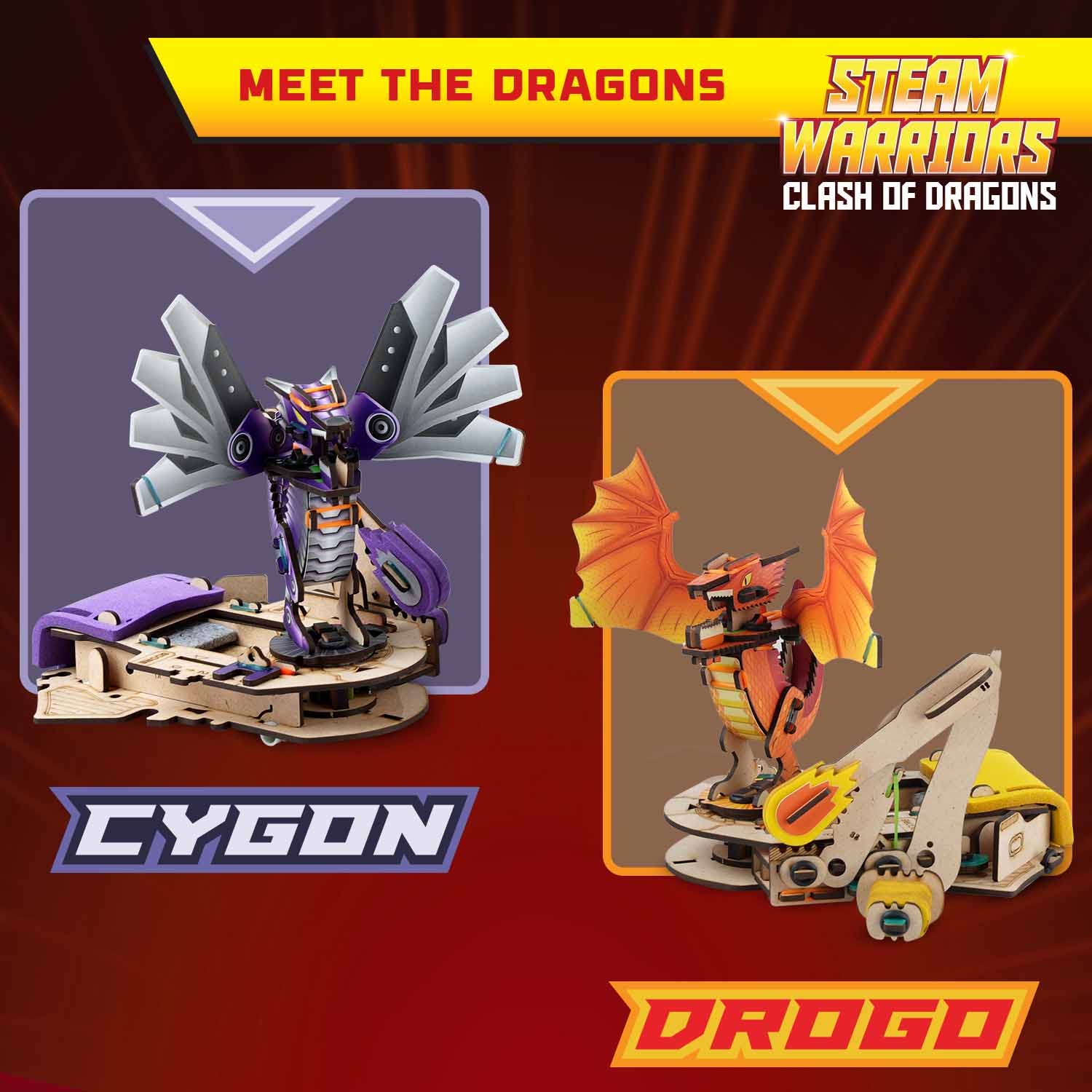 STEAM Warriors: Clash of Dragons for 6+ years | Explore gears & linkages | Enhance focus and motor skills - Smartivity