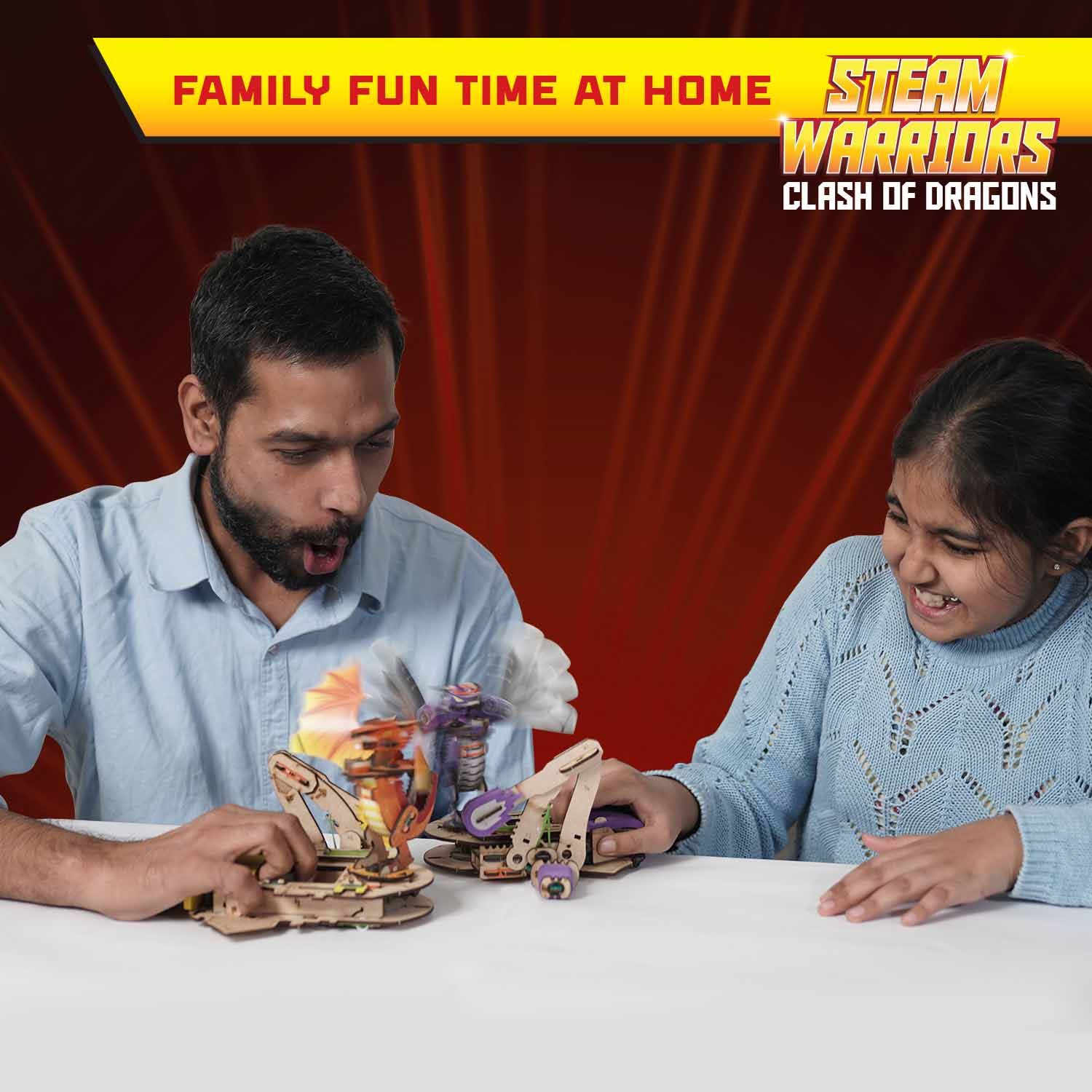 STEAM Warriors: Clash of Dragons for 6+ years | Explore gears & linkages | Enhance focus and motor skills - Smartivity