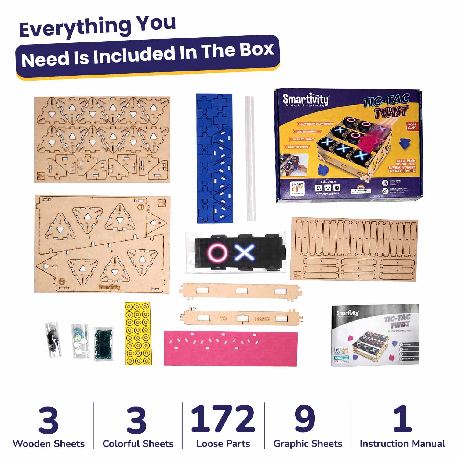 Tic-Tac Twist for 6+ years | Christmas gift for boys and girls | Learn gravity, momentum & game strategy | Full Family Fun - Smartivity