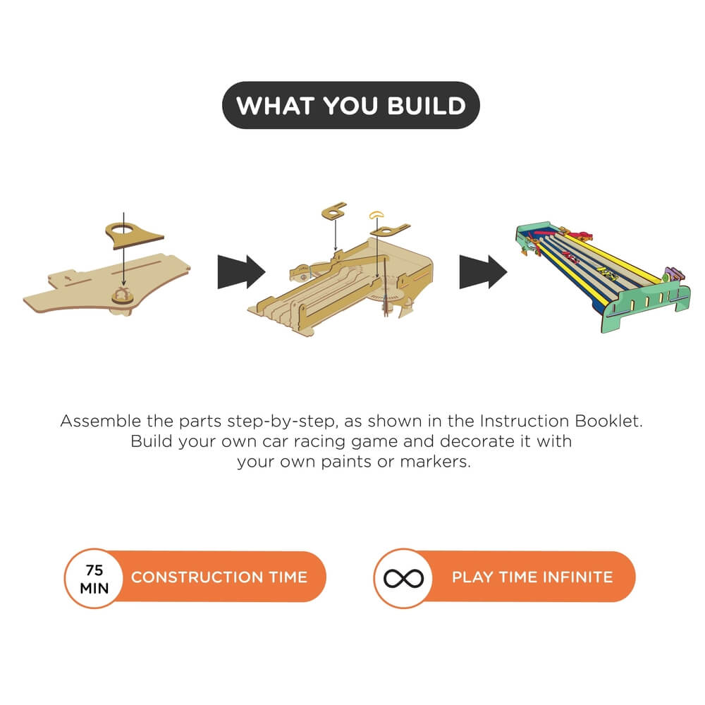 Angle Wrangle Car Racing | 6-10 years | DIY STEM Construction Toy 5
