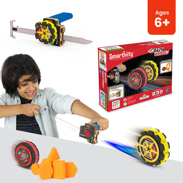 Crazy Wheels Toy for 6+ Years | Christmas Gifts for Boys & Girls | Improve Motor Skills | Learn Gears, Friction & Momentum - Smartivity