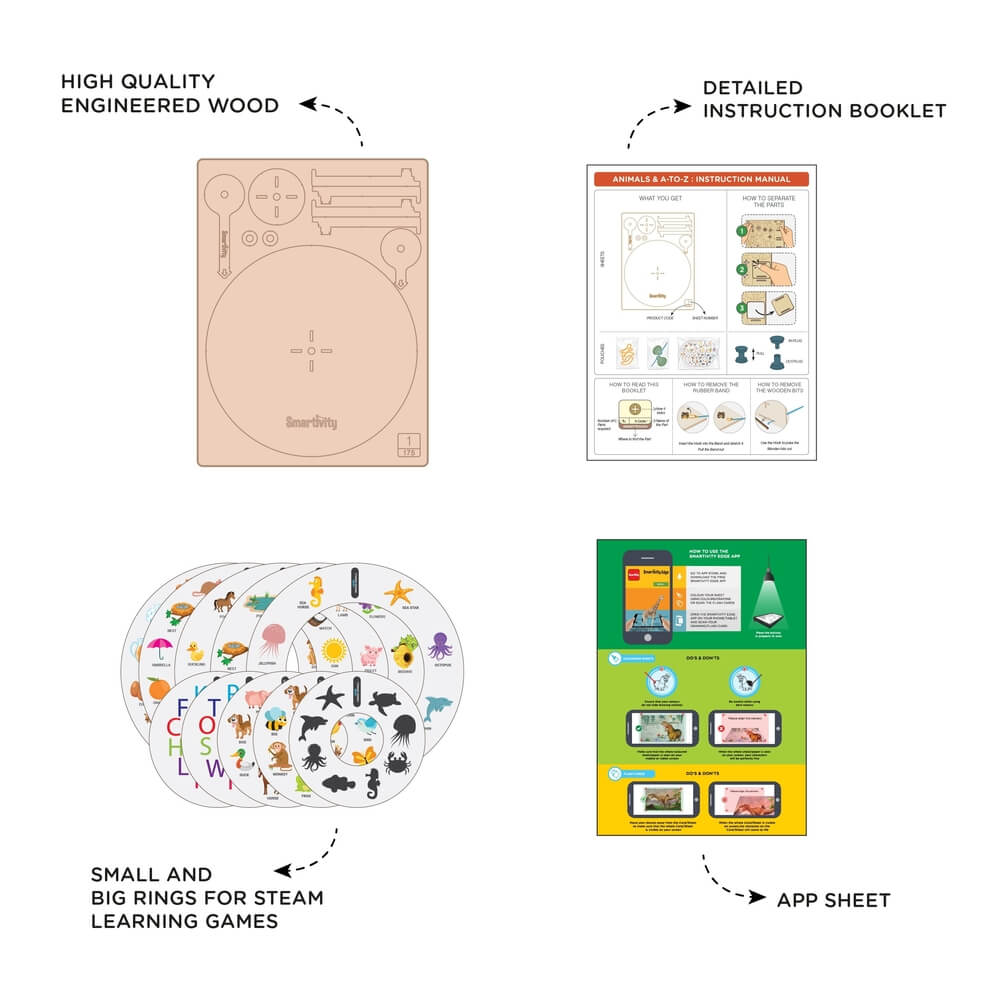 Smartivity Junior Animals & A-to-Z - Smartivity
