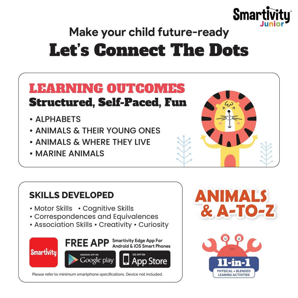 Smartivity Junior Animals & A-to-Z - Smartivity