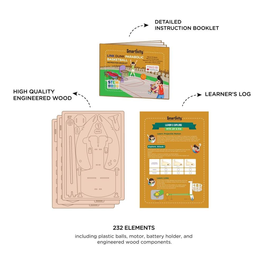 Link Dunk Parabolic Basketball - Smartivity